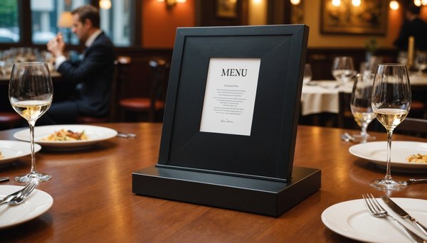 Choisissez le porte menu de restaurant idéal pour votre établissement